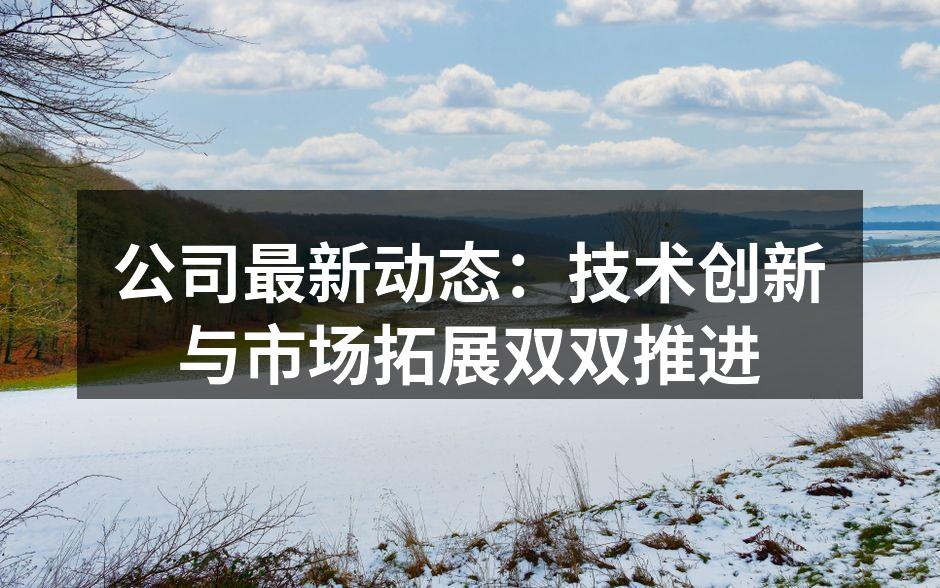 公司最新动态:技术创新与市场拓展双双推进
